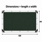 PE Tarpaulin 4 × 6 m Silver-9