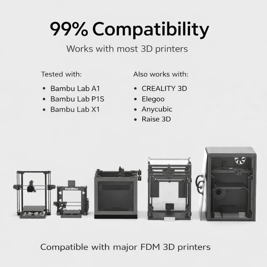 PLA 3D Printer Filament 1.75mm 1kg Black-2