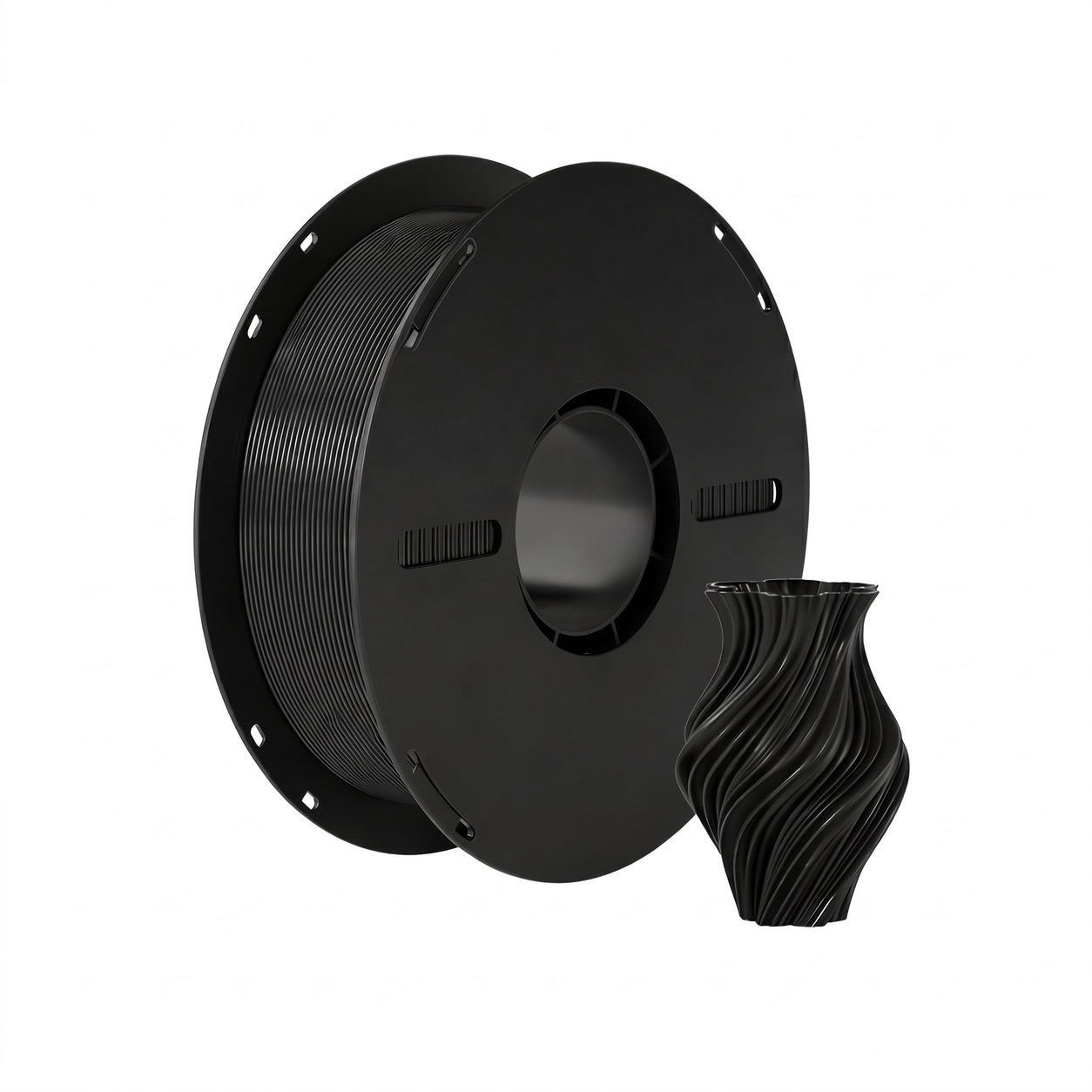 PLA 3D Printer Filament 1.75mm 1kg Black-3