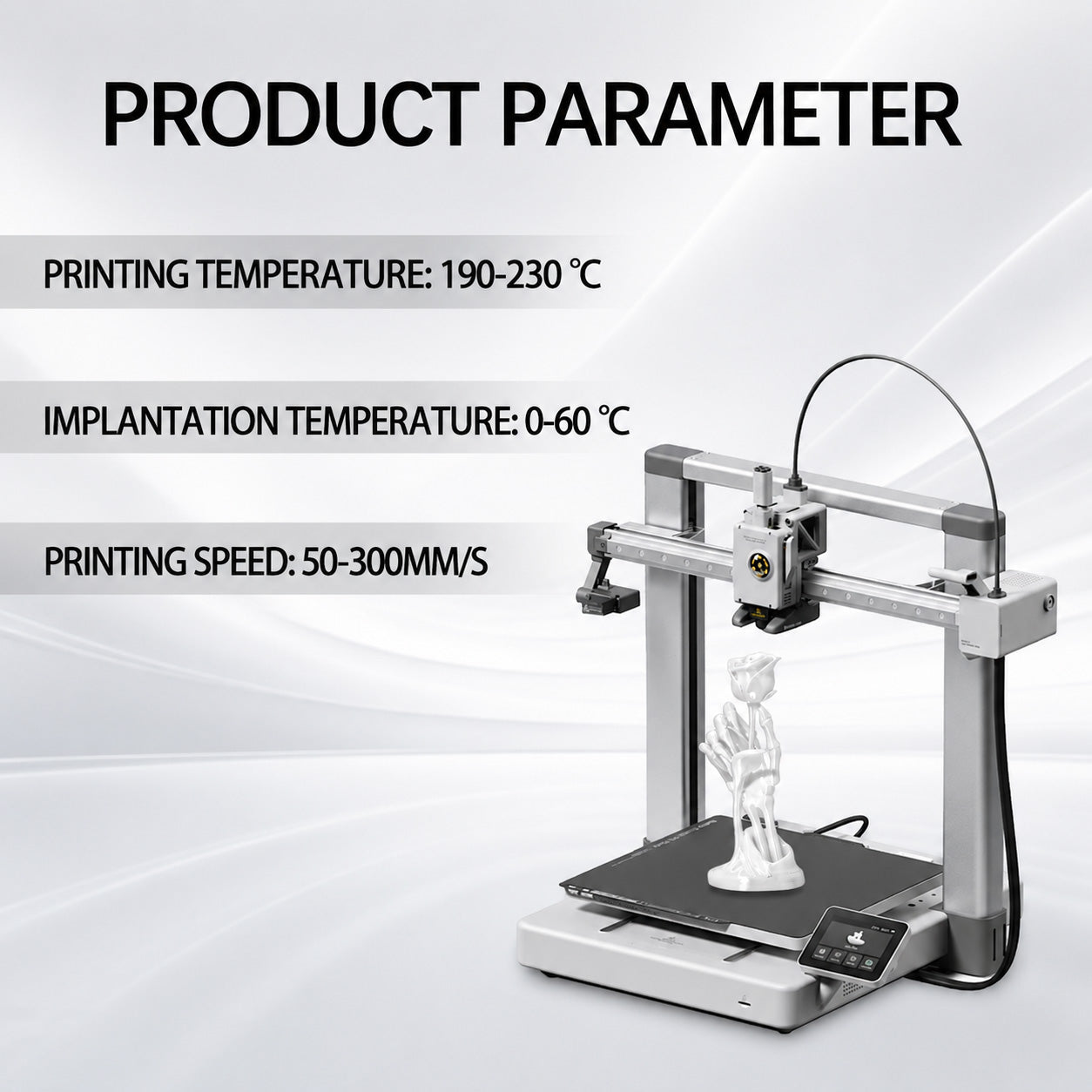 PLA 3D Printer Filament 1.75mm White-6