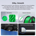 PLA Lite 3D Printer Filament 1.75mm 1kg Green-8