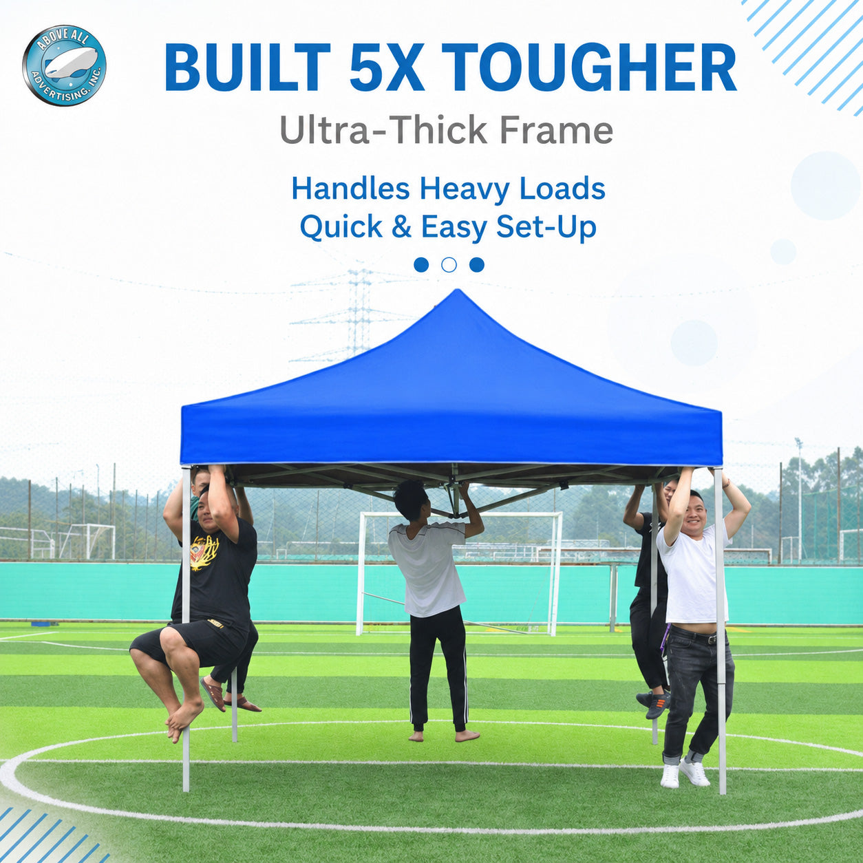 Pop Up Gazebo 3 x 4.5m Blue-1