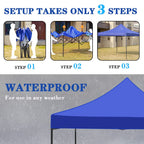 Pop Up Gazebo 3 × 6 m Blue-7
