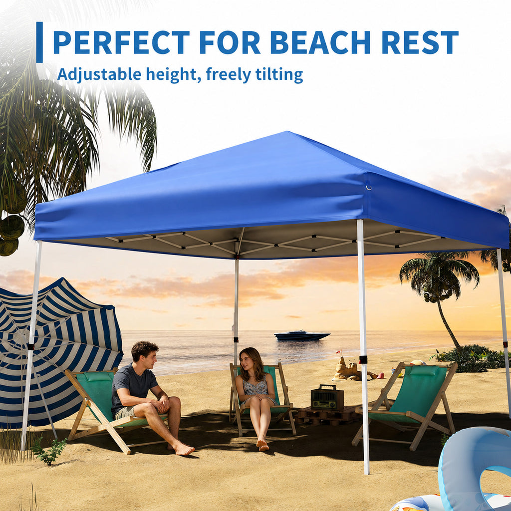 Pop Up Gazebo 3m x 3m Blue-8