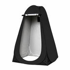 Pop Up Shower Tent 120 × 120 × 190cm Black-1