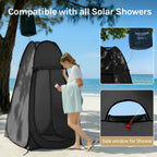Pop Up Shower Tent 120 × 120 × 190cm Black-2