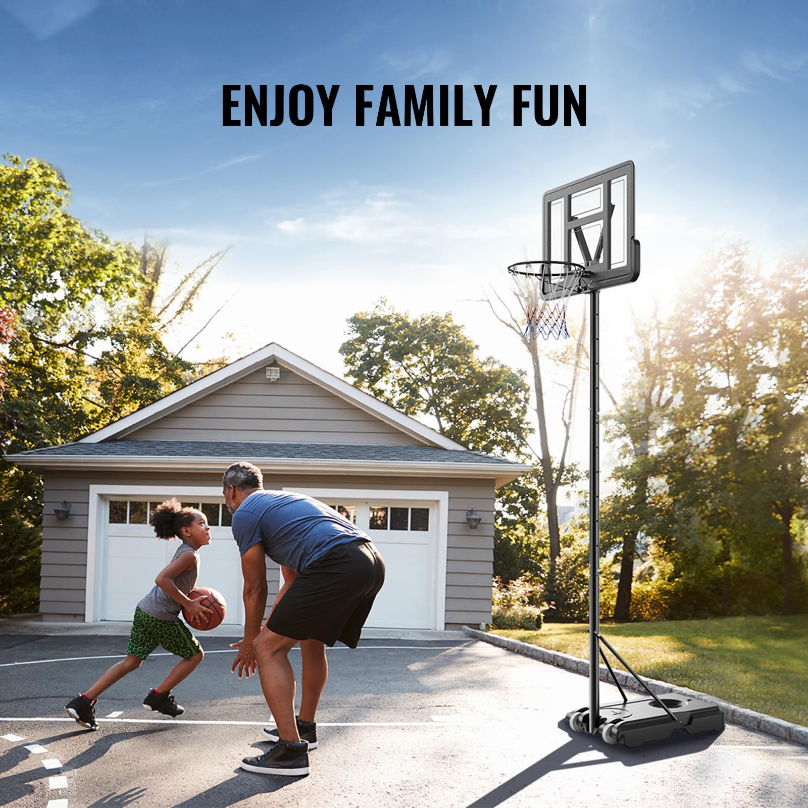 Portable Adjustable Basketball Hoop 1.35–3.05m-6