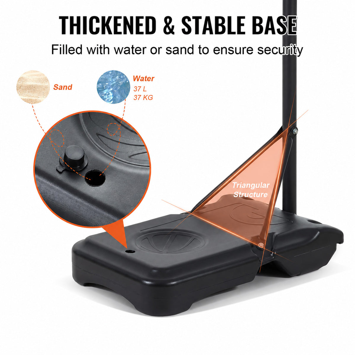 Portable Adjustable Basketball Hoop 1.55–2.10m-6