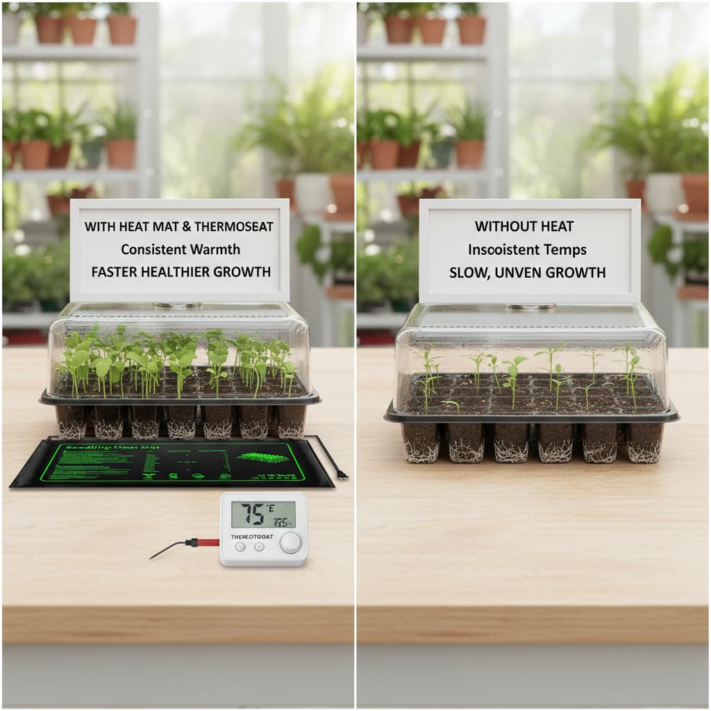 Seedling Heat Mat 25 × 53cm with Timer-4