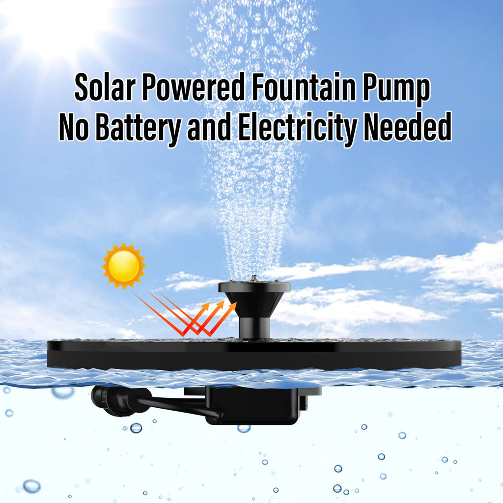 Solar Fountain 18cm-5