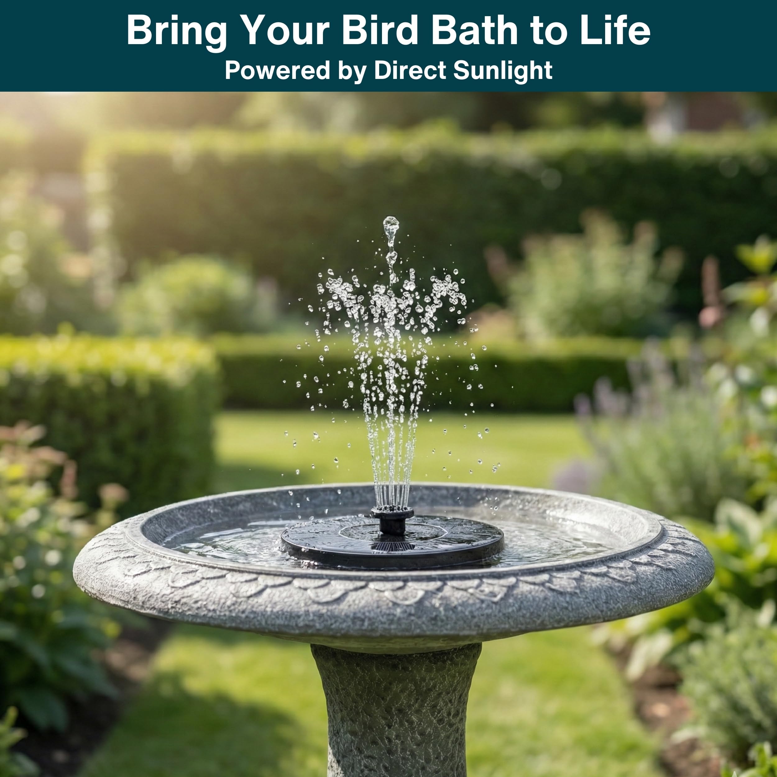 Solar Fountain 18cm-7