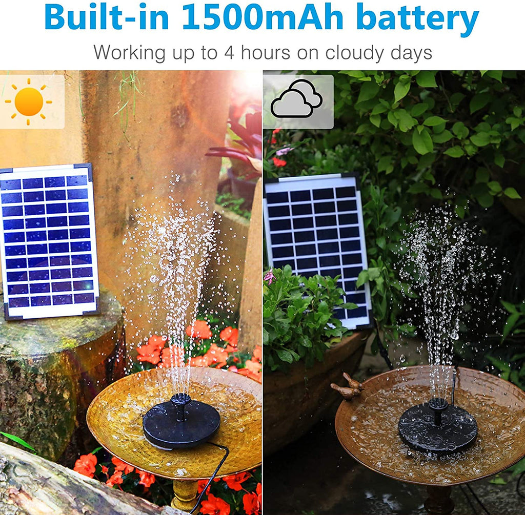 Solar Fountain 5W with Battery-6