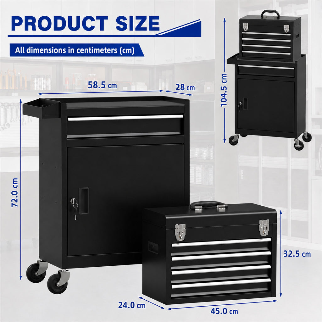 Tool Chest 5 Drawer with Cabinet-3