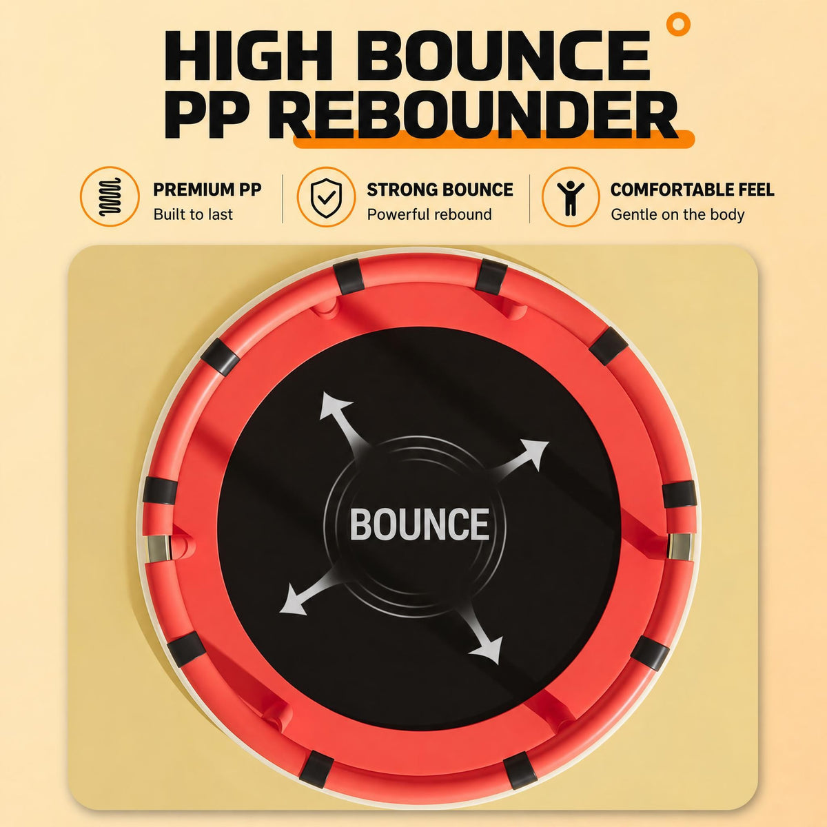 Trampoline 1.6m Red-2
