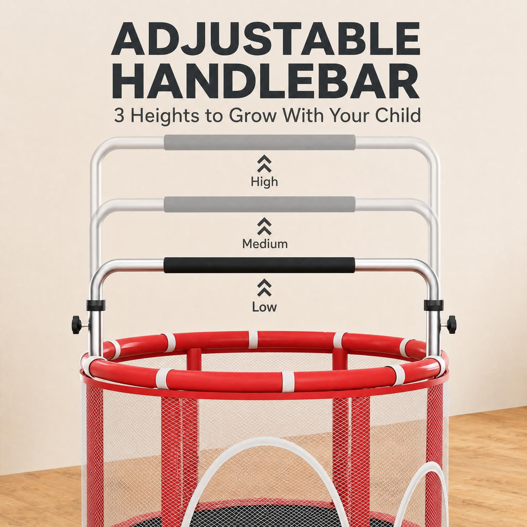 Trampoline 1.6m Red-4