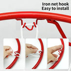 Wall-Mounted Basketball Hoop 35cm Orange-7