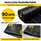 Weed Mat 2m x 25m Black-6